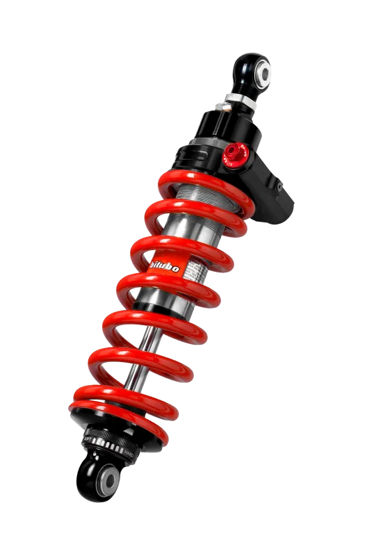 Bitubo Suspension K0112XZE31V2, XZEV Monoshocks Adjustable: Hydraulic Spring Preload, Rebound, Length, Red Spring