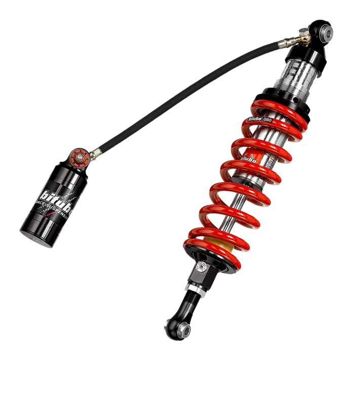 Bitubo Suspension H0090CLU11, CLU1 Monoshock Adjustable: Spring Preload, Rebound, Double Compression, Length, Red Spring