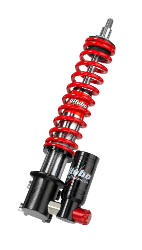 Bitubo Suspension PV046GEV01, GEV0 Vespa Front Monoshock Adjustable: Spring Preload, Compression, Red Spring