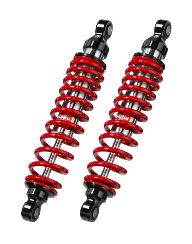 Bitubo Suspension SC203WMB01, WMB0 Twinshocks Adjustable: Spring Preload, Length 386mm, Red Spring
