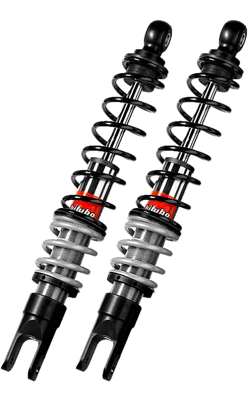 Bitubo Suspension SC149YGB02, YGB0 Twinshocks Front Adjustable: Spring Preload, Black Spring for Honda SH150i