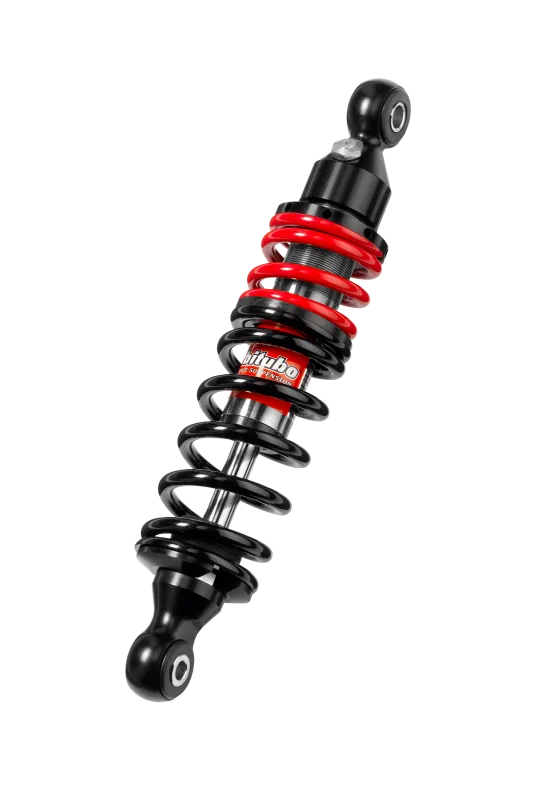 Bitubo Suspension SC105YEB01, YEB0 Monoshocks Front Adjustable: Spring Preload, Red Spring