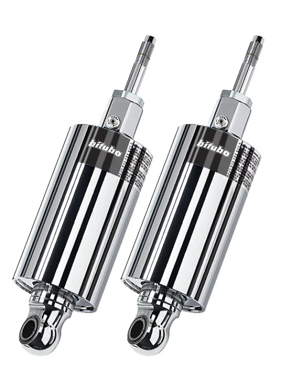 Bitubo Suspension HD015HMG12, HMG1 Twinshocks Adjustable: Spring Preload, Compression, Length, Black Spring for Harley-Davidson