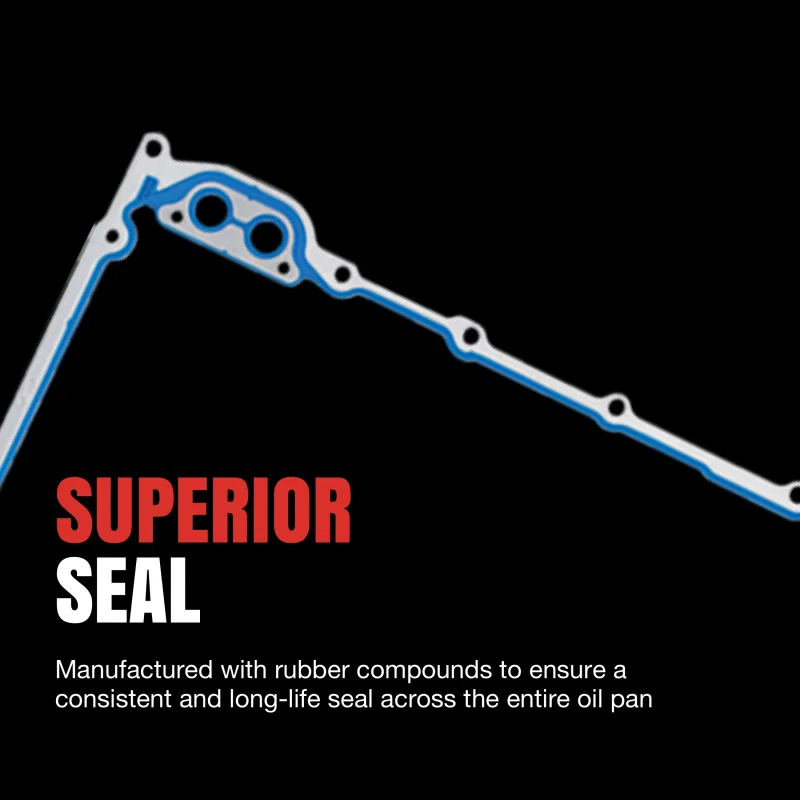 Fel-Pro OS30631R, 01-05 Mazda Miata Engine Oil Pan Gasket Set - RTV Black Silicone w/ Rubber End Seals