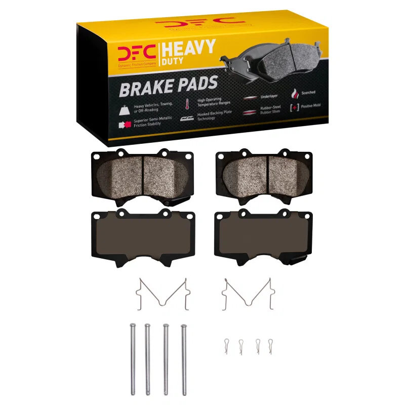 DFC 1214-0976-01, 00-25 JAC Frison Front Heavy Duty Pads and Hardware Kit
