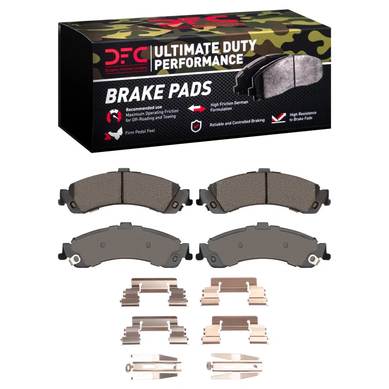 DFC 1400-0834-01, 00-06 Cadillac Escalade EXT Rear Ultimate Duty Performance Brake Pads and Hardware Kit