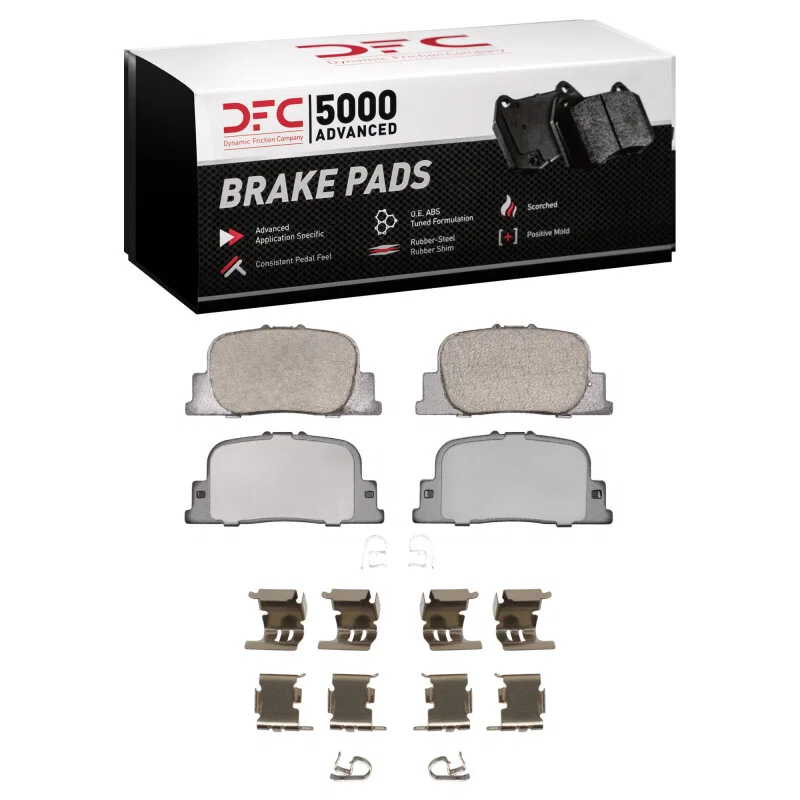 DFC 1551-0835-01, 00-10 Lexus ES300 Rear 5000 Advanced Ceramic Brake Pads and Hardware Kit