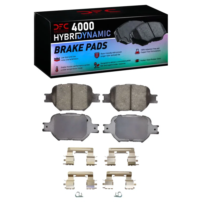DFC 4000-0817-01, 00-10 Scion TC Front 4000 HybriDynamic Brake Pads and Hardware Kit