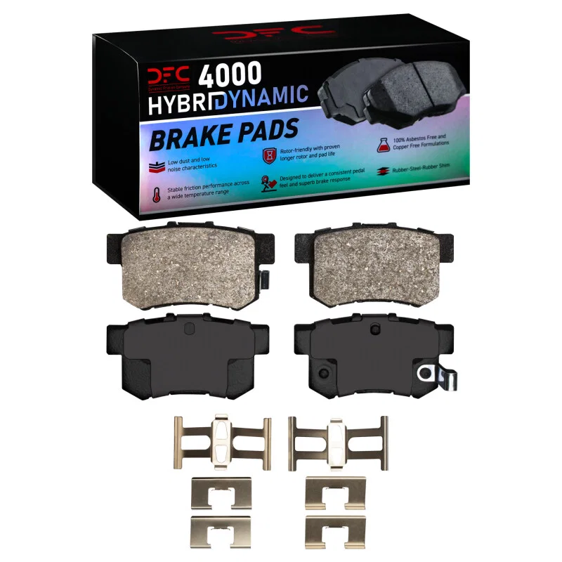 DFC 4000-0537-03, 00-13 Honda S2000 Rear 4000 HybriDynamic Brake Pads and Hardware Kit