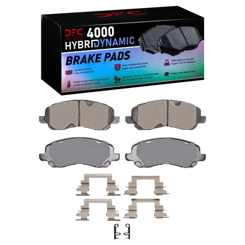 DFC 4000-0866-01, 00-25 Chrysler Sebring Front 4000 HybriDynamic Brake Pads and Hardware Kit