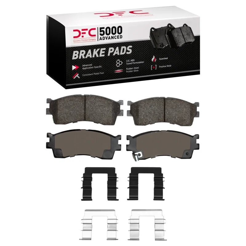 DFC 1551-0889-01, 01-05 Kia Rio Front 5000 Advanced Ceramic Brake Pads and Hardware Kit