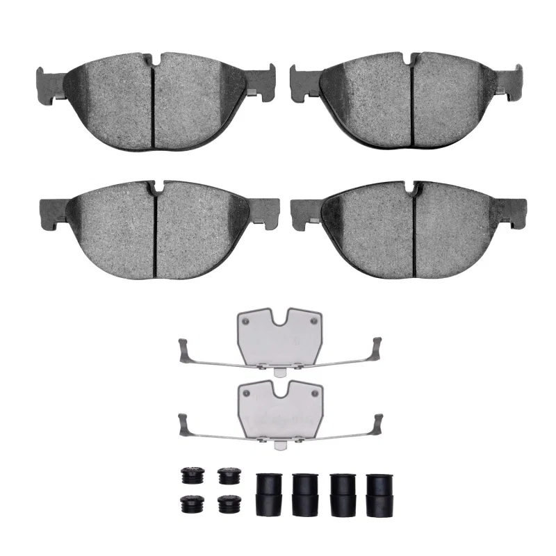 R1 Concepts 2600-1409-01, R1 09-18 BMW 740LD xDrive Front Euro Ceramic Brake Pads & Hardware Kit