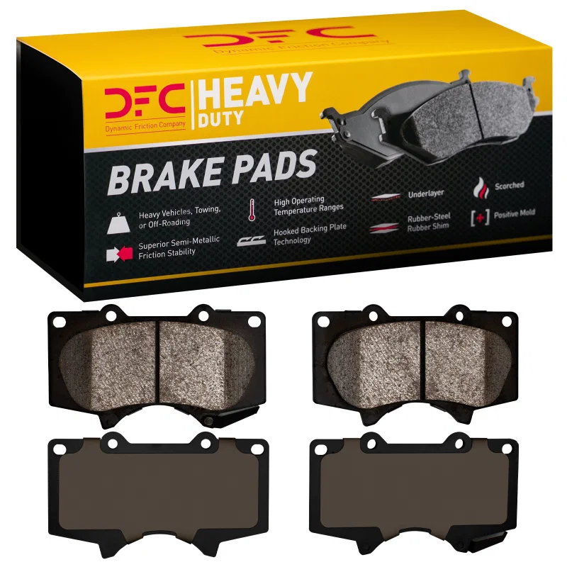 DFC 1214-0976-00, 00-25 JAC Frison Front Heavy Duty Pads - Semi Metallic