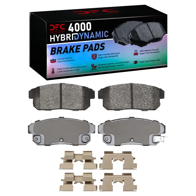 DFC 4000-0900-01, 00-06 Infiniti G20 Rear 4000 HybriDynamic Brake Pads and Hardware Kit