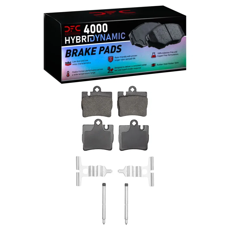 DFC 4000-0848-01, 00-03 Mercedes-Benz CL600 Rear 4000 HybriDynamic Brake Pads and Hardware Kit