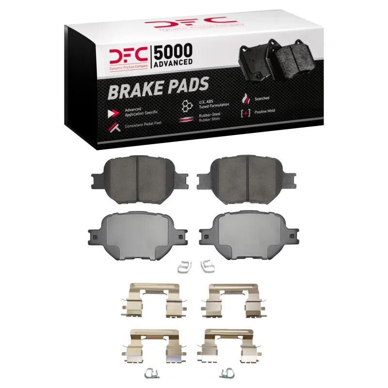DFC 1551-0817-01, 00-10 Scion TC Front 5000 Advanced Ceramic Brake Pads and Hardware Kit