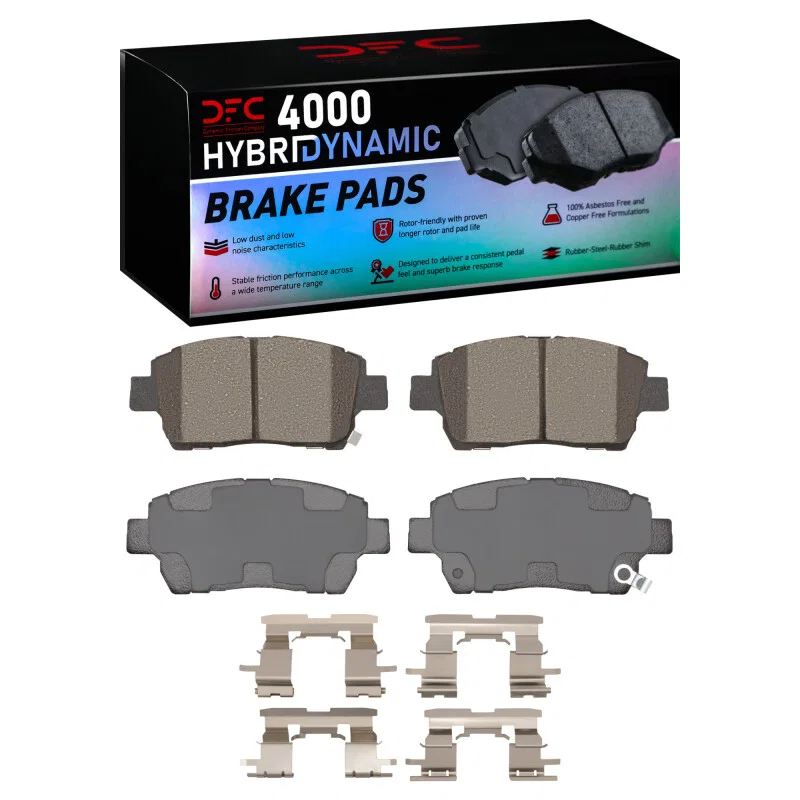 DFC 4000-0822-01, 00-15 Scion IQ Front 4000 HybriDynamic Brake Pads and Hardware Kit