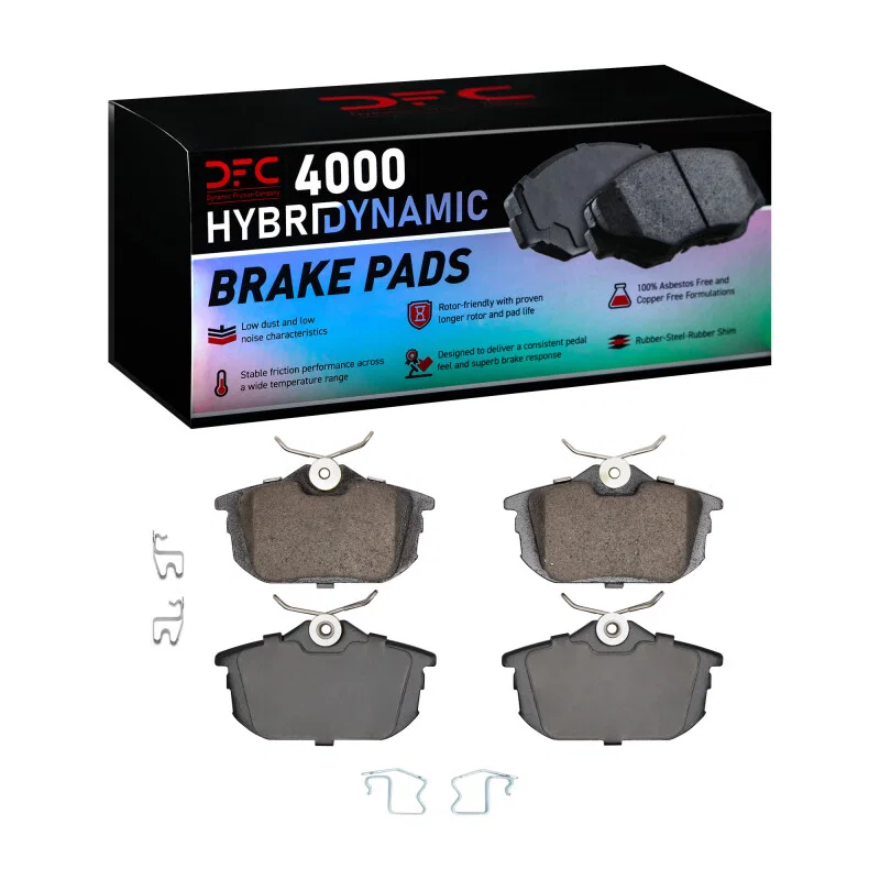DFC 4000-0838-01, 00-07 Mitsubishi Space Star (Mexico) Rear 4000 HybriDynamic Brake Pads and Hardware Kit for Volvo