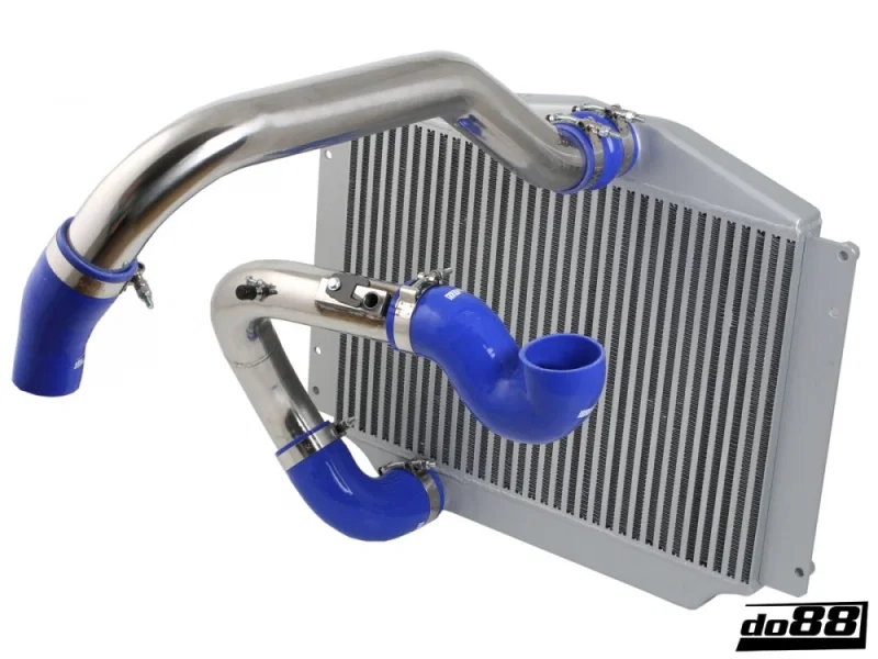 do88 BIG-V70-B, 99-00 Volvo C70/S70/V70 Turbo BigPack Intercooler Kit w/Blue Hoses