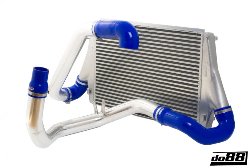 do88 BIG-120-B, 03-11 SAAB 9-3 1.8T/2.0T (B207) BigPack Intercooler Kit w/Blue Hoses