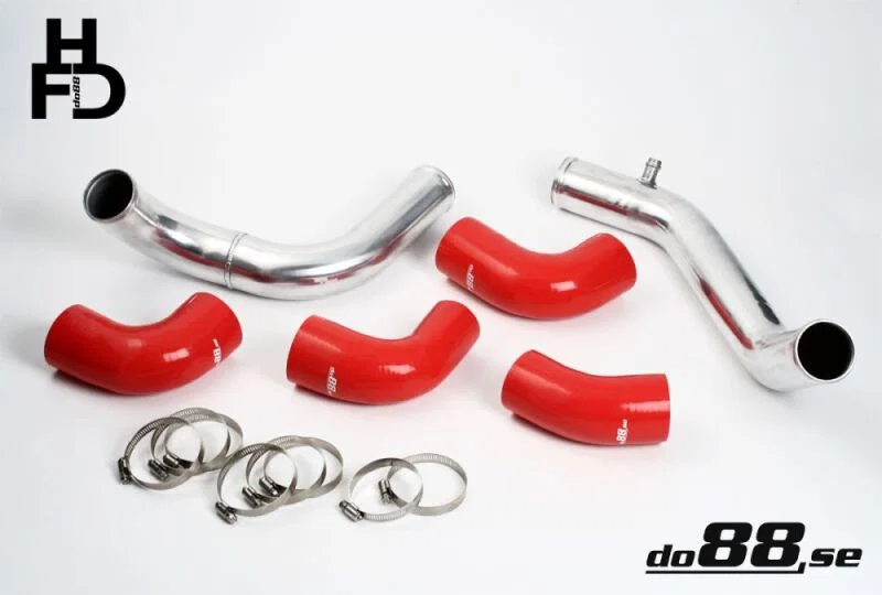 do88 TR-940-R-63, Volvo 7/940 Turbo Center Connection Pipe Kit Red Hoses standard Throttle Body