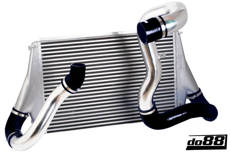 do88 BIG-110-S, 06-11 SAAB 9-3 2.8T V6 Aero/Turbo X (B285) BigPack Intercooler Kit w/Black Hoses