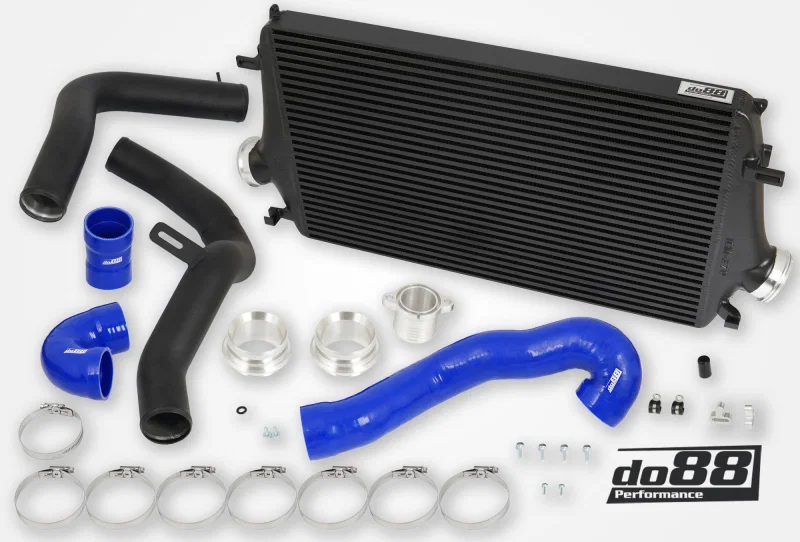 do88 BIG-320-B, 10-11 SAAB NG 9-5 2.0T/Turbo4/Turbo4 BioPower BigPack Intercooler Kit w/Blue Hoses