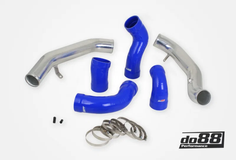 do88 TR-160-B, Volvo S60 V60 XC60 V70 XC70 S80 3.0L T6 Pressure Pipes w/Blue Hoses