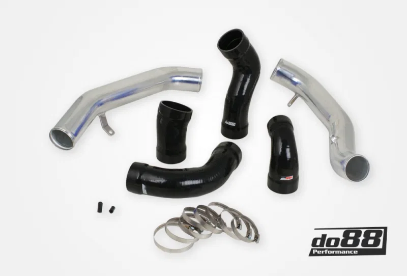 do88 TR-160-S, Volvo S60 V60 XC60 V70 XC70 S80 3.0L T6 Pressure Pipes w/Black Hoses