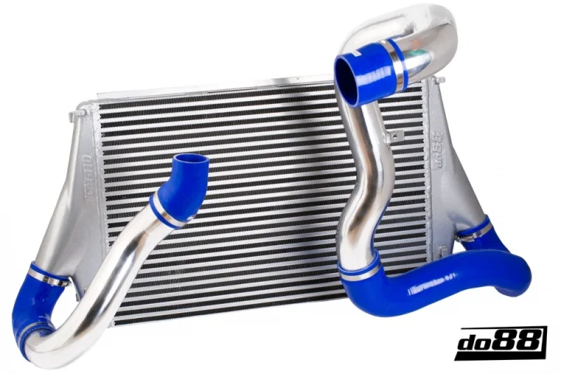 do88 BIG-110-B, 06-11 SAAB 9-3 2.8T V6 Aero/Turbo X (B285) BigPack Intercooler Kit w/Blue Hoses