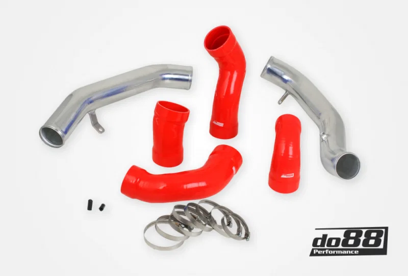 do88 TR-160-R, Volvo S60 V60 XC60 V70 XC70 S80 3.0L T6 Pressure Pipes w/Red Hoses
