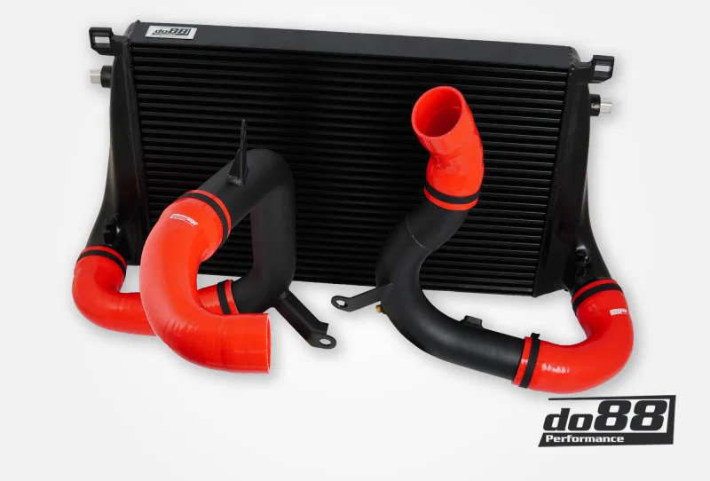do88 BIG-340-2-R, VAG 2.0T EA888 Gen4 (245hp) BigPack Intercooler Kit w/Red Hoses