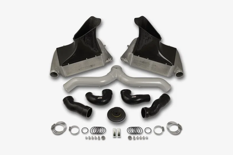 do88 BIG-140SI, 07-09 Porsche 911 Turbo/GT2 (997.1) BigPack Intercooler Kit w/Silver Pipe