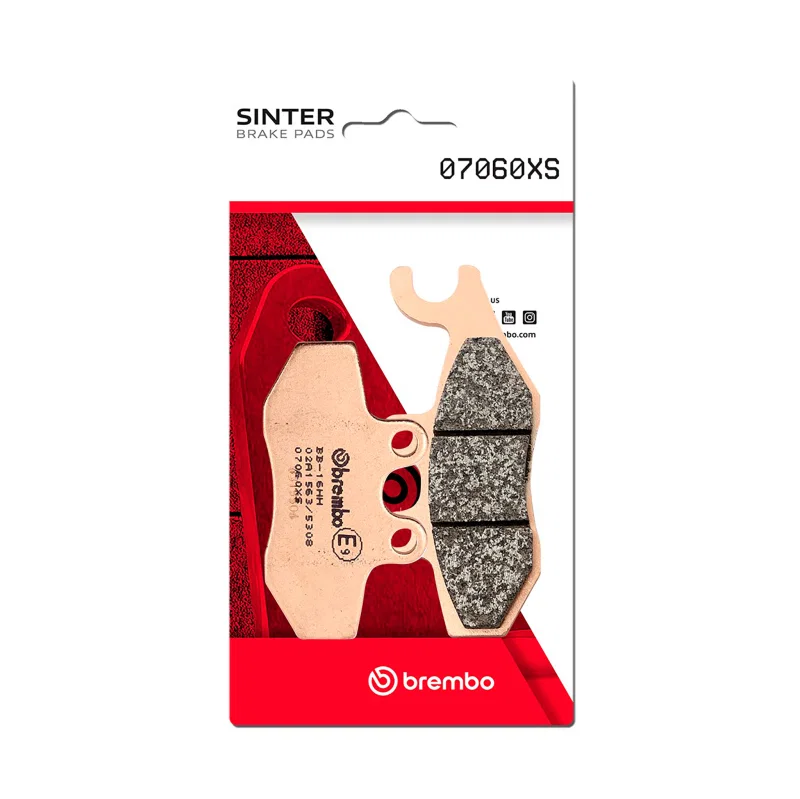 Brembo Powersports 07060XS, 05-10 Piaggio Vespa X9 Right 250cc/07-08 X8 Right 400cc Sinter Brake Pad - Front