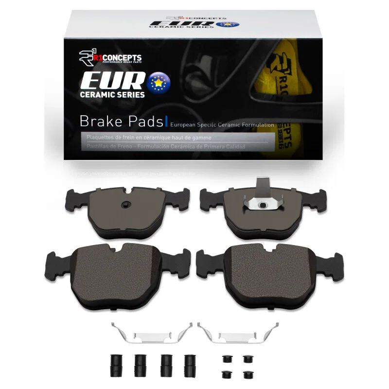 R1 Concepts 2600-0681-01, R1 95-06 BMW 740I Front Euro Ceramic Pads & Hardware Kit