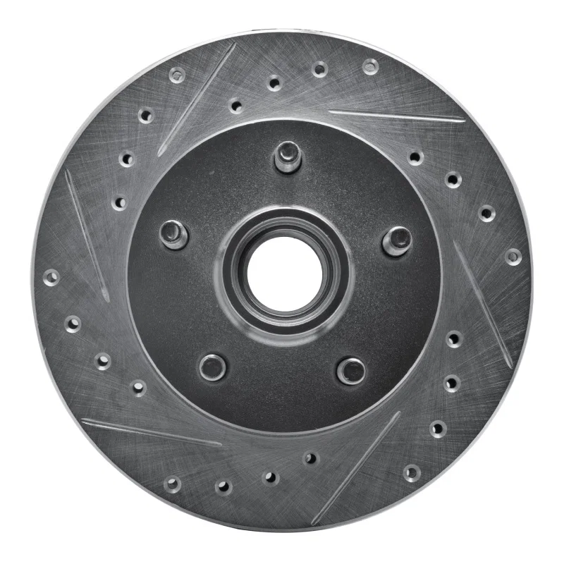 R1 Concepts 631-54139L, R1 95-97 Ford Ranger (USA/Canada) Front Left Drilled & Slotted Silver Brake Rotor