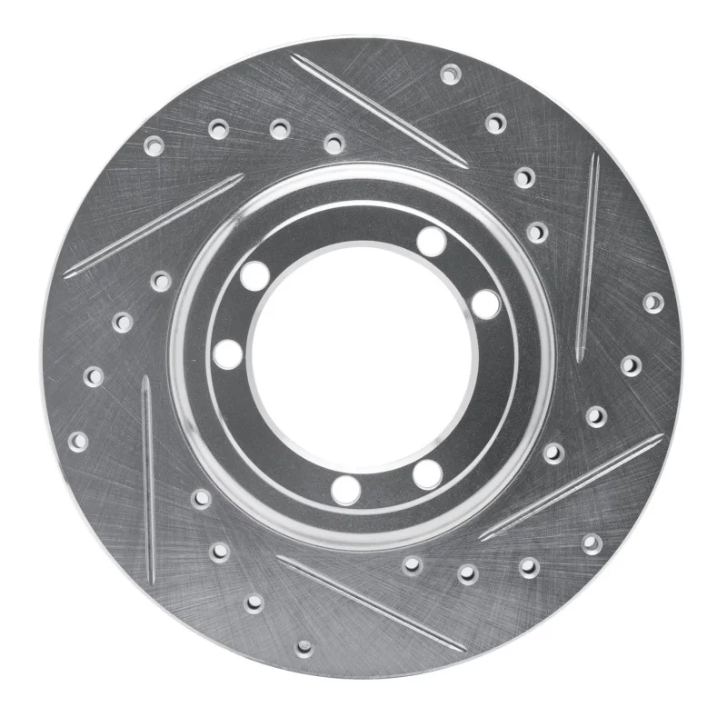 R1 Concepts 631-44000R, R1 92-04 Hummer H1 Rear Right Front Right Drilled & Slotted Silver Brake Rotor