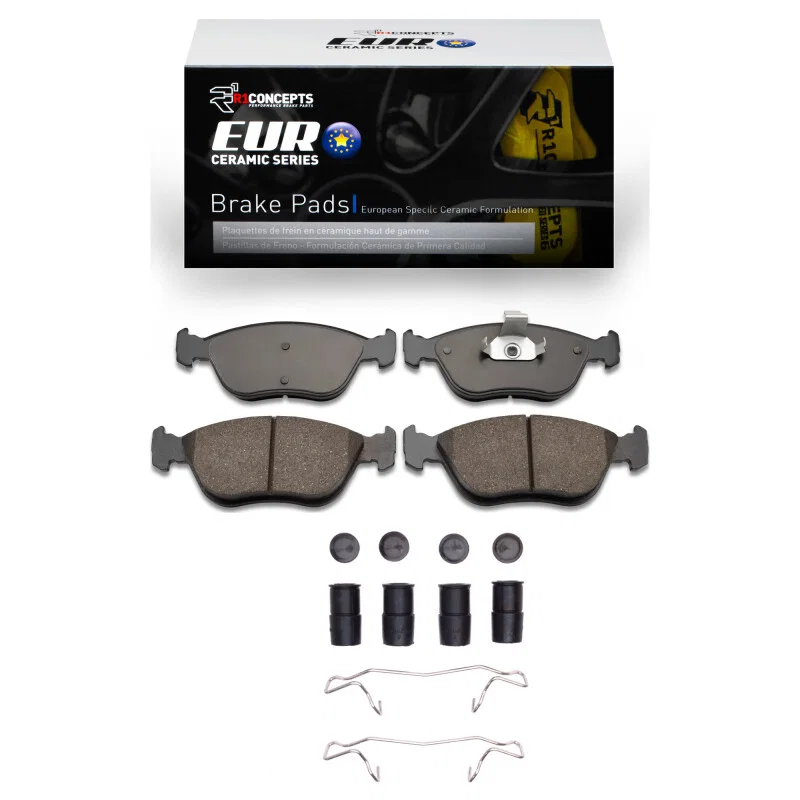 R1 Concepts 2600-0618-01, R1 93-04 Volvo 850 Front Euro Ceramic Pads & Hardware Kit
