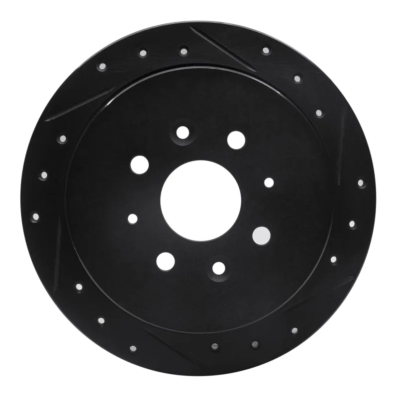 R1 Concepts 633-92085R, R1 99-03 Renault SCENIC (Mexico) Rear Right Drilled & Slotted Black Brake Rotor