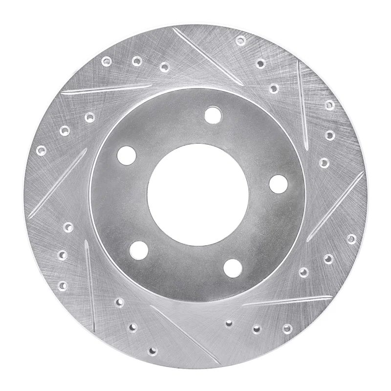 R1 Concepts 631-45001R, R1 77-80 Buick LeSabre Rear Right Drilled & Slotted Silver Brake Rotor