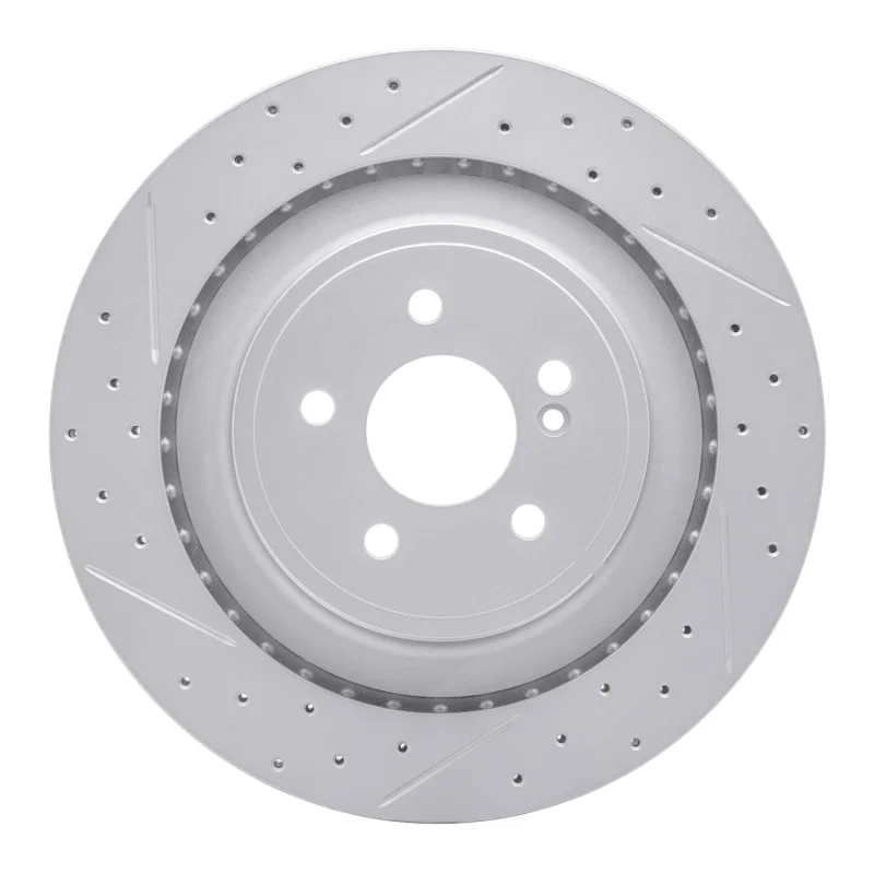 R1 Concepts 830-63094L, R1 10-18 Mercedes-Benz E63 AMG Rear Left Drilled & Slotted Geo-Carbon Rotor