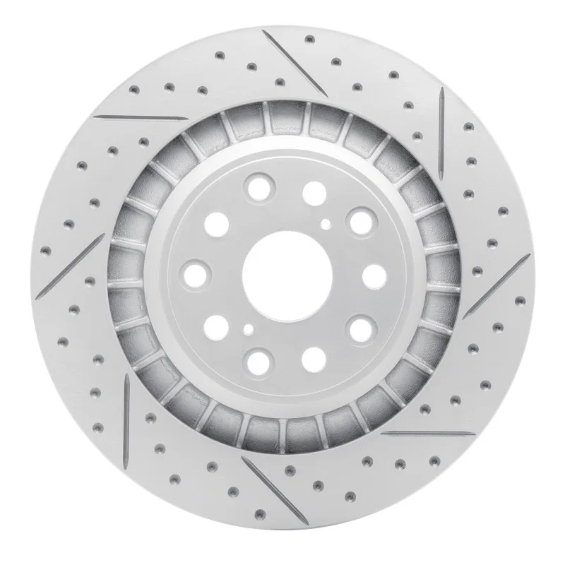 R1 Concepts 830-75047D, R1 18-23 Lexus Ls500 Right Rear Drilled & Slotted Geo-Carbon Rotor