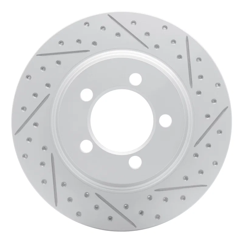 R1 Concepts 830-54042R, R1 67-67 Ford Country Squire Front Right Drilled & Slotted Geo-Carbon Rotor