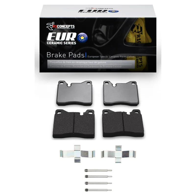 R1 Concepts 2600-0082-01, R1 69-76 BMW BAVARIA Front Euro Ceramic Pads & Hardware Kit