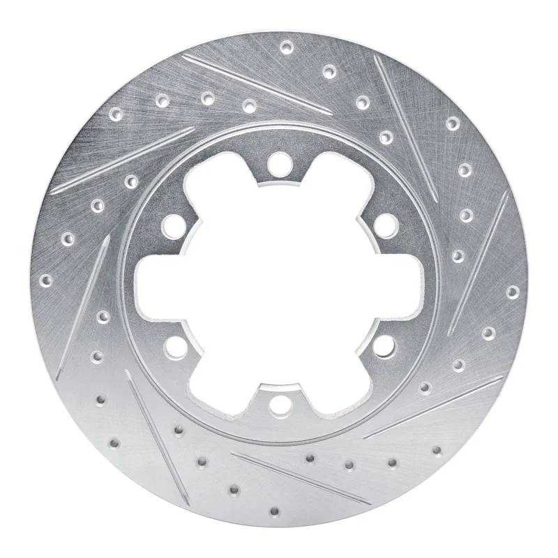 R1 Concepts 631-54229R, R1 15-25 Ford Transit-350/SRW Rear Right Drilled & Slotted Silver Brake Rotor