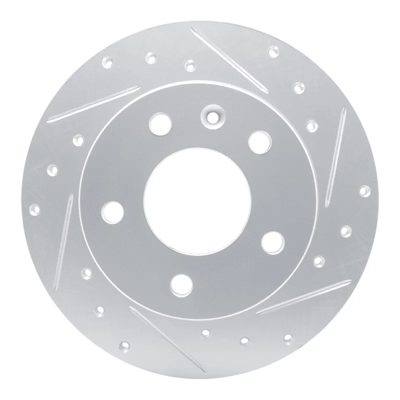 R1 Concepts 631-45047R, R1 20-25 Buick Encore GX Rear Right Drilled & Slotted Silver Brake Rotor
