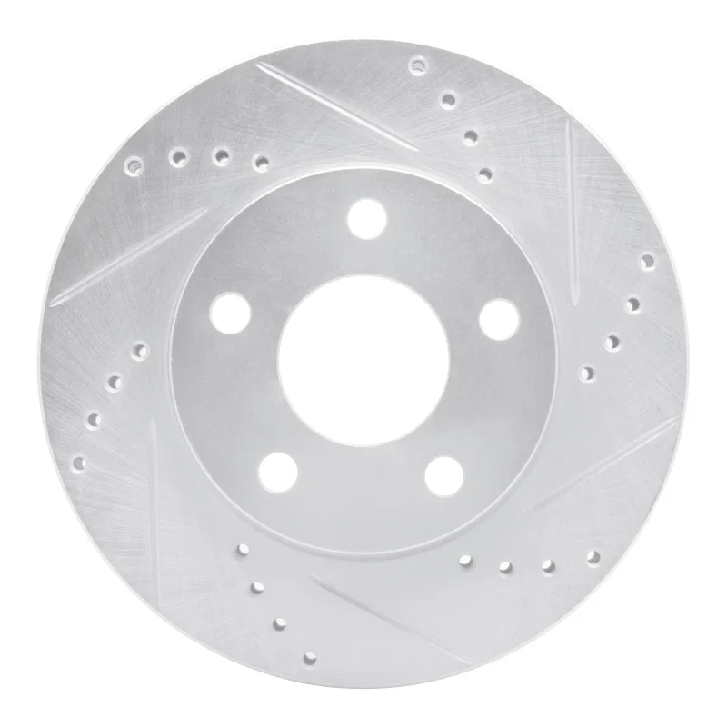 R1 Concepts 631-52011R, R1 97-05 Buick Century Front Right Drilled & Slotted Silver Brake Rotor