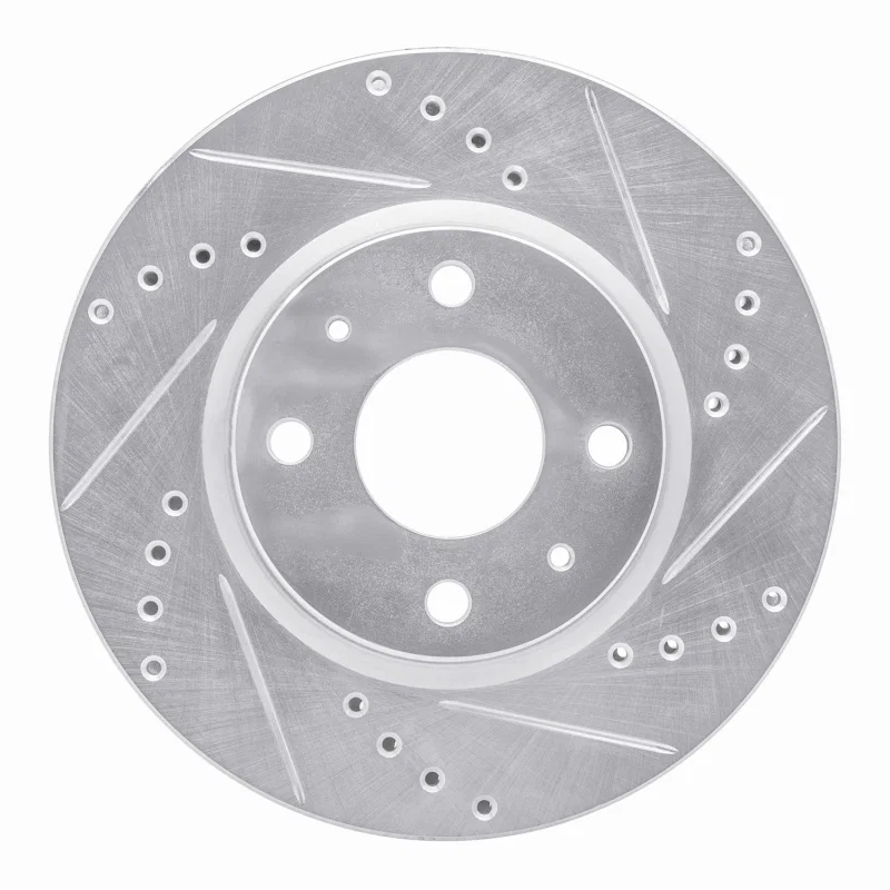 R1 Concepts 631-92085R, R1 99-03 Renault SCENIC (Mexico) Rear Right Drilled & Slotted Silver Brake Rotor