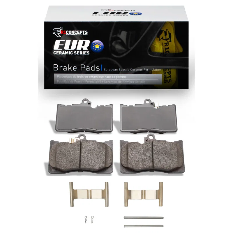 R1 Concepts 2600-1118-01, R1 2006-2025 Lexus IS350 Front R1 Euro Ceramic Pads & Hardware Kit