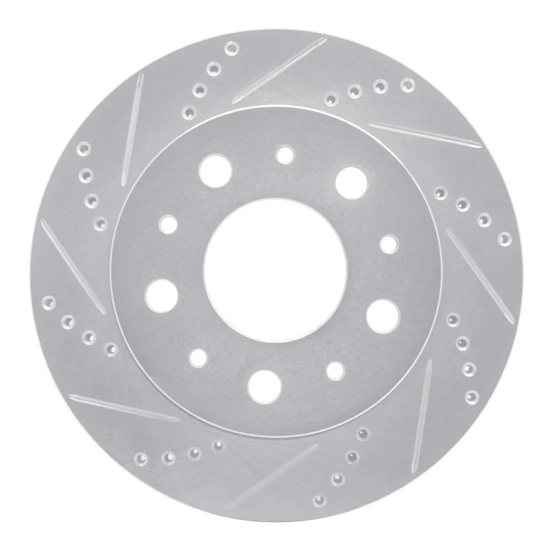 R1 Concepts 631-40117L, R1 14-21 Ram Promaster 2500 Rear Left Drilled & Slotted Silver Brake Rotor